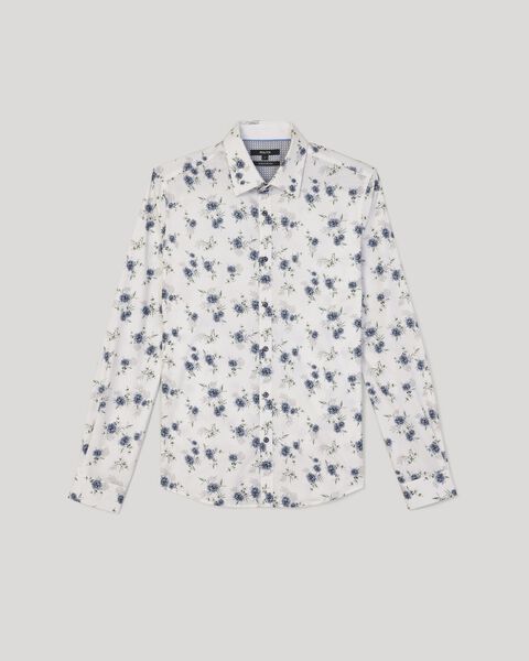 Slim Long Sleeve Floral Shirt